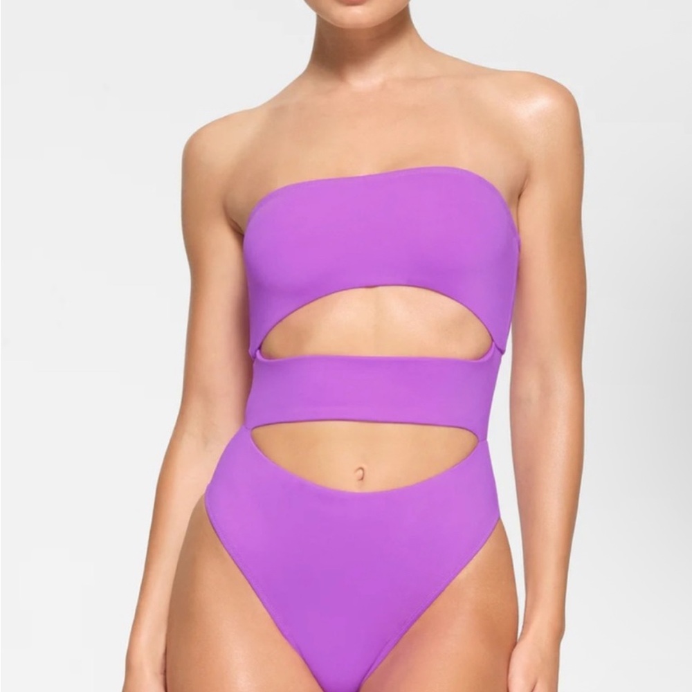 SKIMS Vibrant Fuscia One Piece Swimwear